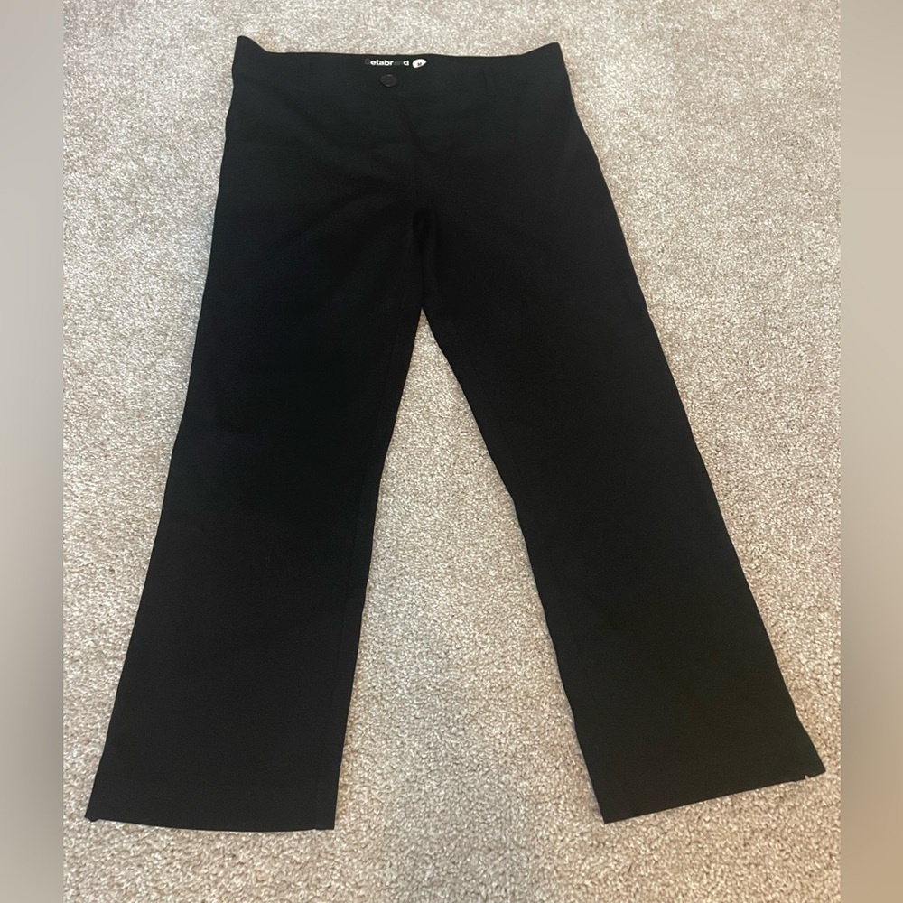 Betabrand Black Cropped Pant